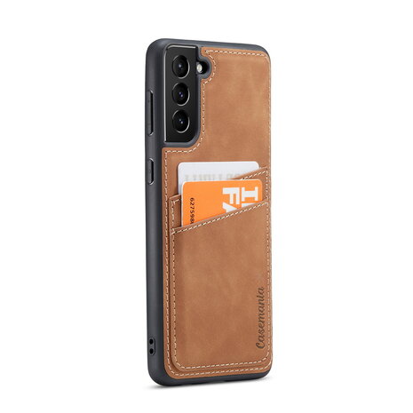 Samsung S25 - Back Cover met Kaarthouder - Sienna Brown