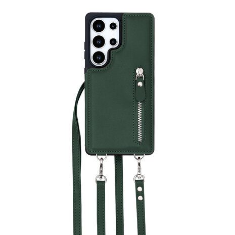 Samsung S25 Ultra - Groen - Back Cover met Koord