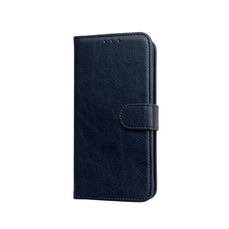 iPhone 16e - Blauw - Luxe Book Case