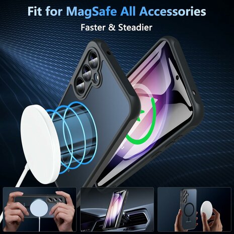 Samsung S25 - Matte MagSafe Armor - Blauw