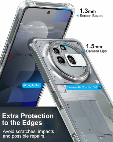 Nothing Phone 3a Pro - Anti Shock - Transparant