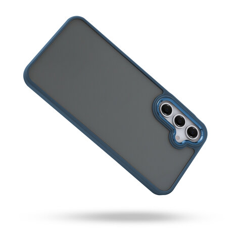 Samsung S24 FE - Frame Back Cover - Blauw