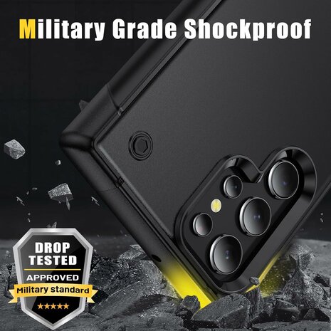 Samsung S25 Ultra - Heavy Duty Kickstand - Zwart