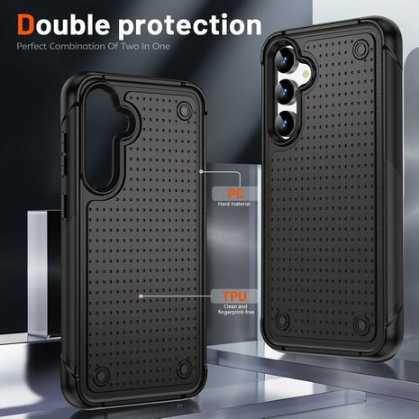 Samsung S25 - Heavy Duty Case - Zwart