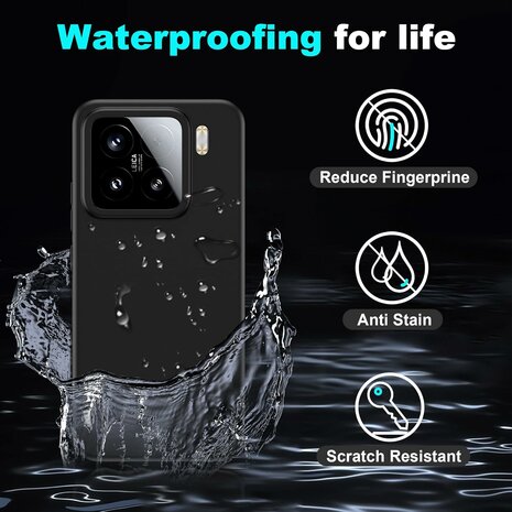 XIaomi 15 - Back Cover - Zwart