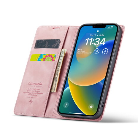 iPhone 16e - Book Case - Pale Pink