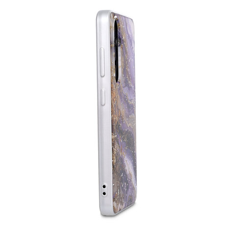Samsung S25 - Paars - Marmer MagSafe Back Cover