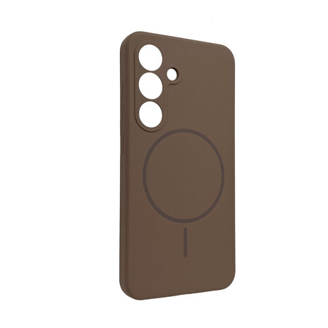 Samsung S25 - Bruin - Zachte MagSafe Liquid Case