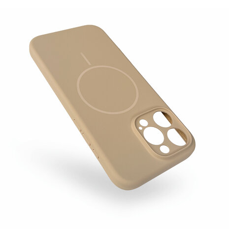 iPhone 16 Pro Max - Bruin - Zachte MagSafe Liquid Case