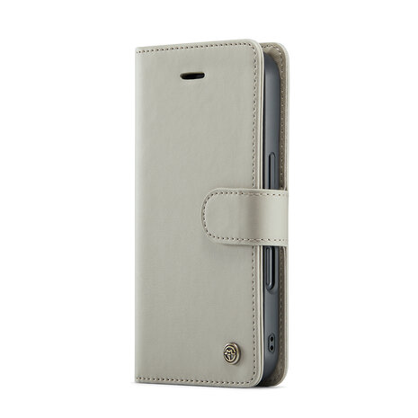 iPhone 16 - 2 in 1 Book Case - Smoke Gray