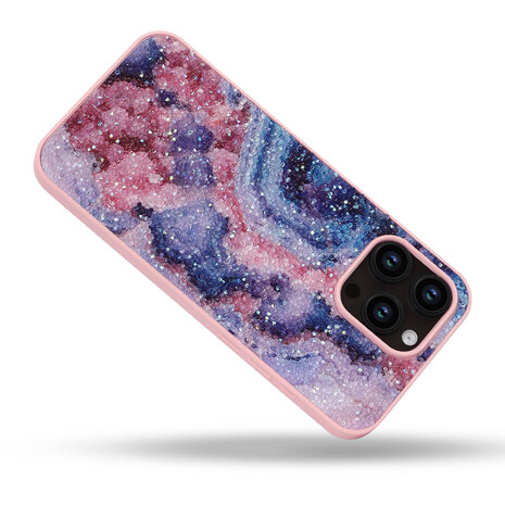 iPhone 14 Pro - Diamant Marmer Glitter - Nova