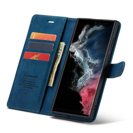 Samsung S25 Ultra - Navy Blue - 2 in 1 Book Case