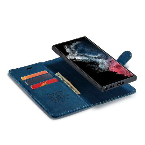 Samsung S25 Ultra - Navy Blue - 2 in 1 Book Case