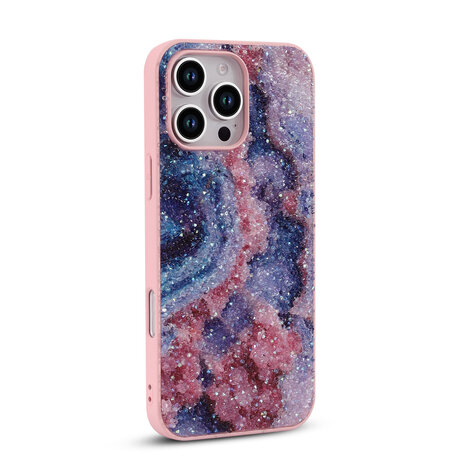 iPhone 16 Pro Max - Diamant Marmer Glitter - Nova