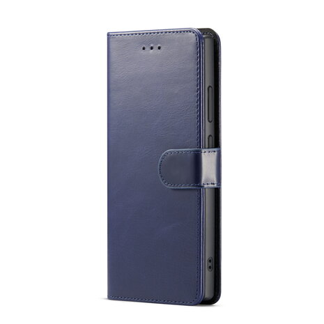 Samsung S24 Ultra - 2 in 1 Leather Book Case - Navy Blue