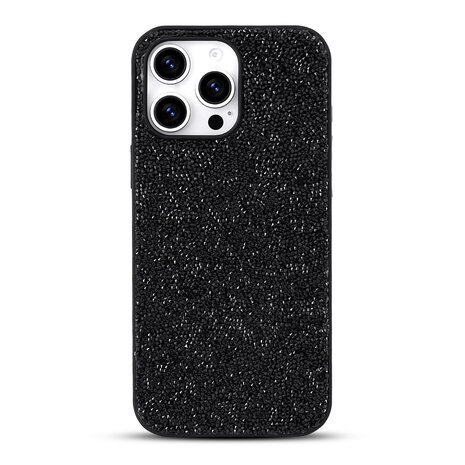 iPhone 16 Pro Max - Diamant Glitter - Zwart