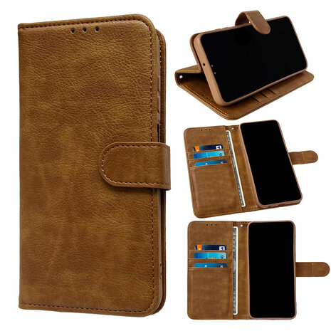 Samsung S25 - Bruin - Book Case