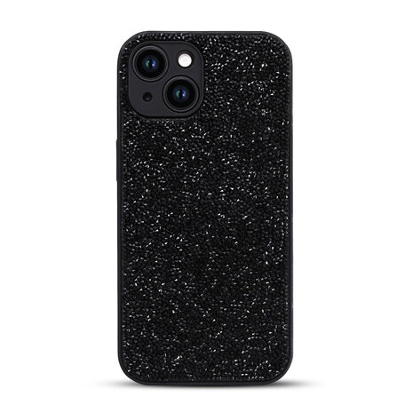 iPhone 14 - Diamant Glitter - Zwart