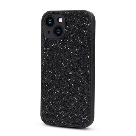 iPhone 14 - Diamant Glitter - Zwart