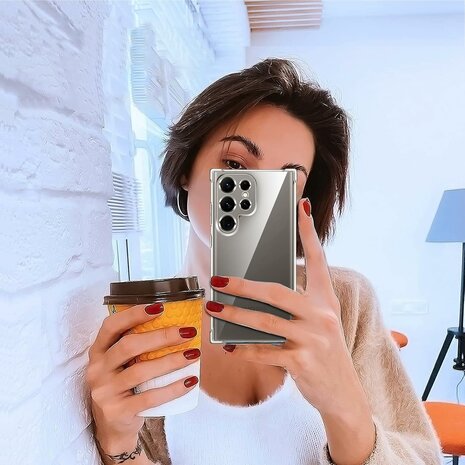 Samsung Galaxy S25 Ultra - Transparant - Cam Anti Shock