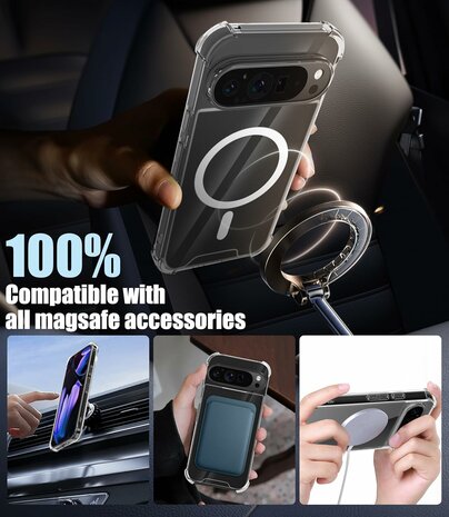 Pixel 9 Pro XL - MagSafe Anti Shock - Transparant