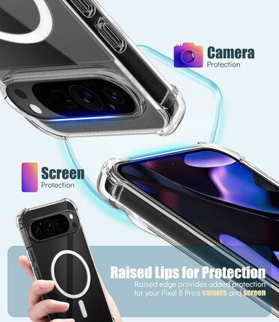 Pixel 9 Pro XL - MagSafe Anti Shock - Transparant