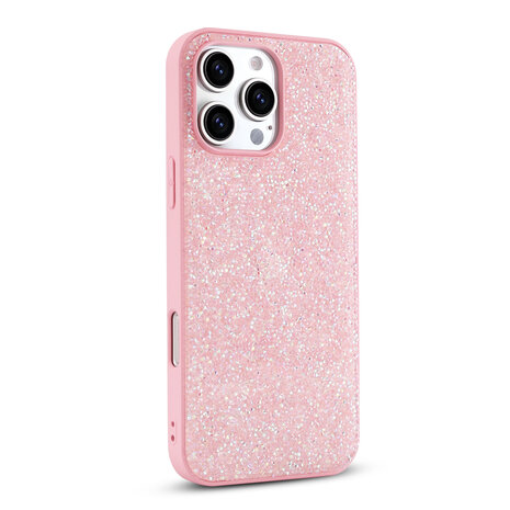 iPhone 16 Pro - Diamant Glitter - Roze