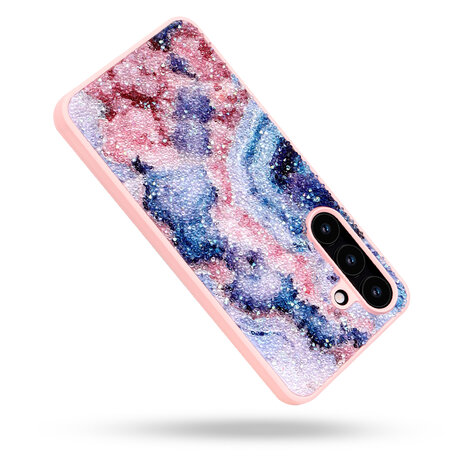 Samsung S24 - Diamant Marmer Glitter - Nova