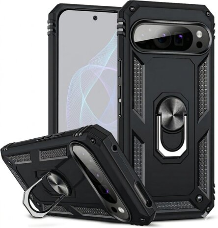 Pixel 9 Pro XL - Zwart - Kickstand Back Cover