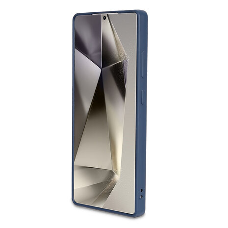 Samsung S24 Ultra - Diamant Marmer Glitter - Blauw