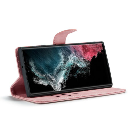 Samsung S25 Ultra - Pale Pink - 2 in 1 Book Case