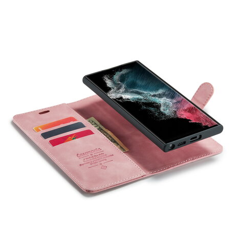 Samsung S25 Ultra - Pale Pink - 2 in 1 Book Case