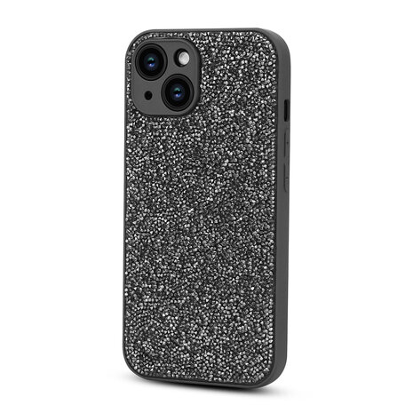 iPhone 15 - Diamant Glitter - Zilver