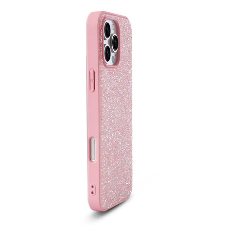 iPhone 16 Pro Max - Diamant Glitter - Roze