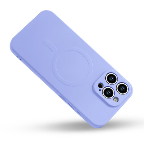 iPhone 16 Pro - Paars - Camera Siliconen MagSafe Back Cover