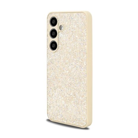 Samsung Galaxy S25 - Goud - Diamant Glitter Back Cover