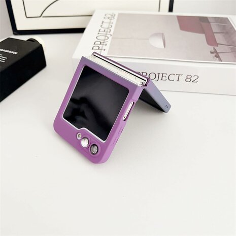 Samsung Z Flip 6 - Paars - TPU Back Cover - Geschikt voor Magsafe