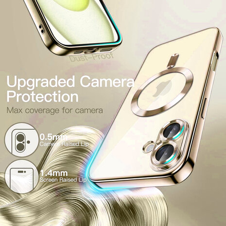 iPhone 16 Plus - Goud - Siliconen MagSafe Back Cover