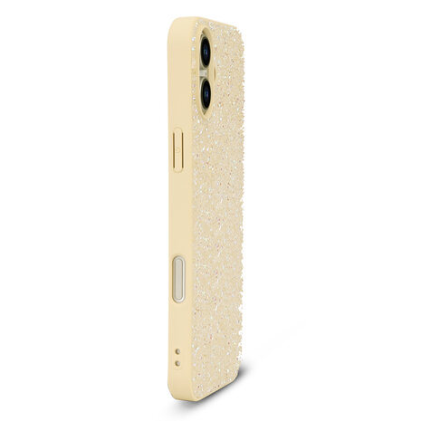 iPhone 16 Plus - Diamant Glitter - Goud