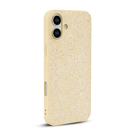 iPhone 16 Plus - Diamant Glitter - Goud