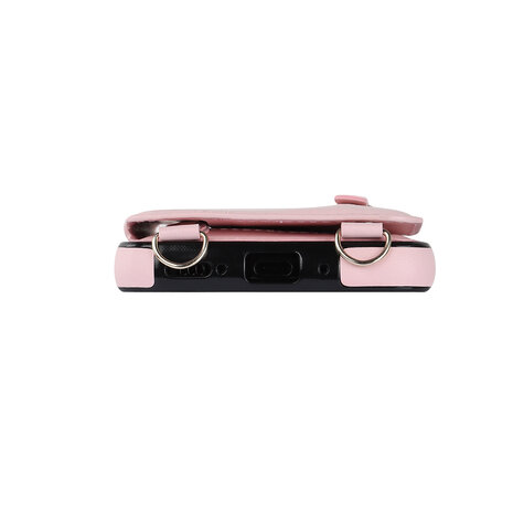 iPhone 16 Pro - Roze - Back Cover met Koord