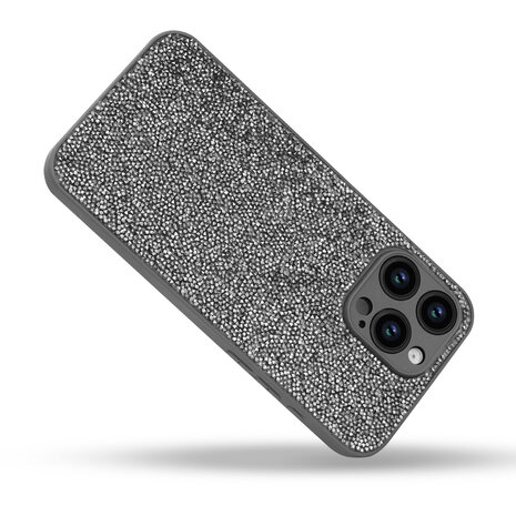 iPhone 14 Pro - Diamant Glitter - Zilver