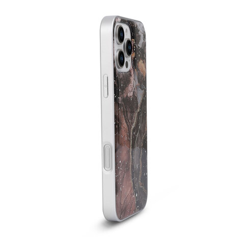 iPhone 16 Pro - Zwart - Camera Marmer MagSafe Back Cover
