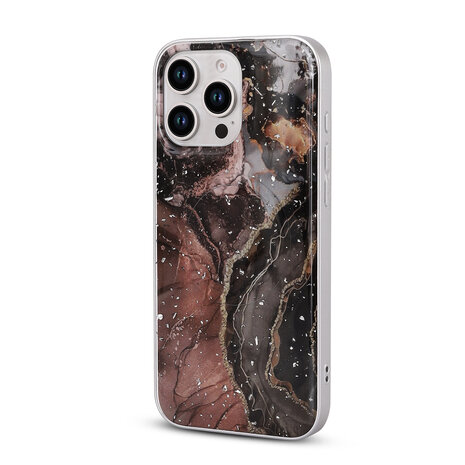 iPhone 16 Pro - Zwart - Camera Marmer MagSafe Back Cover