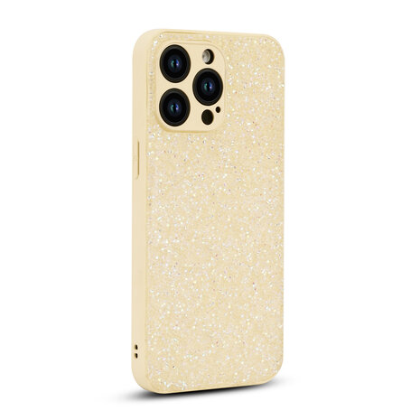 iPhone 14 Pro - Diamant Glitter - Goud
