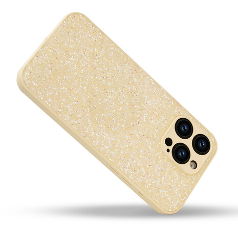 iPhone 14 Pro - Diamant Glitter - Goud