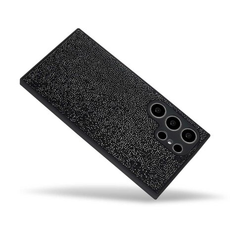 Samsung S23 Ultra - Diamant Glitter - Zwart