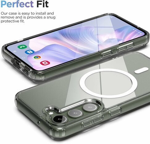 Samsung S24 FE - Anti Shock - Geschikt voor Magsafe - Transparant