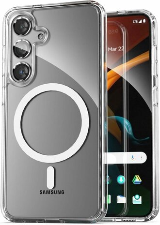 Samsung S24 FE - Anti Shock - Geschikt voor Magsafe - Transparant