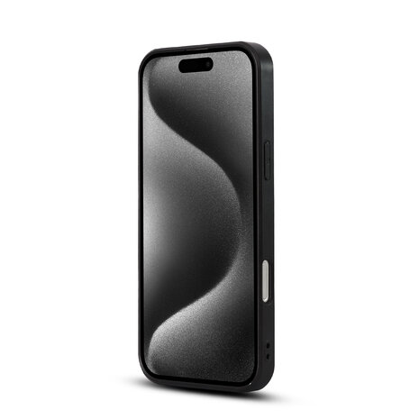 iPhone 16 Pro - Diamant Marmer Glitter - Zwart